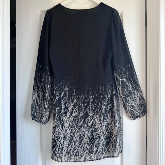 SM WARDROBE Black Mini A-Line Sleeves Dress - Size M/L - Picture 9 of 9